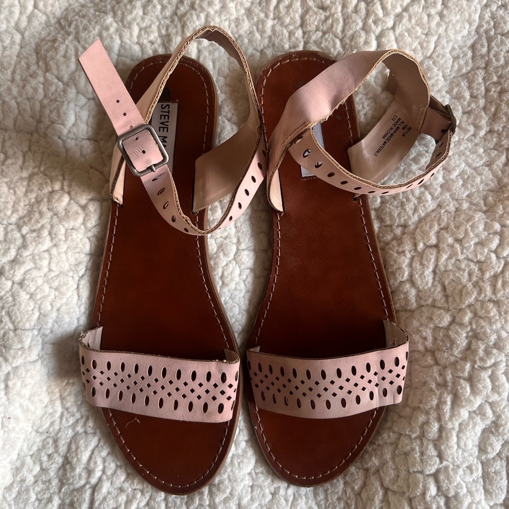 Steve Madden Pink/ Brown Sandals